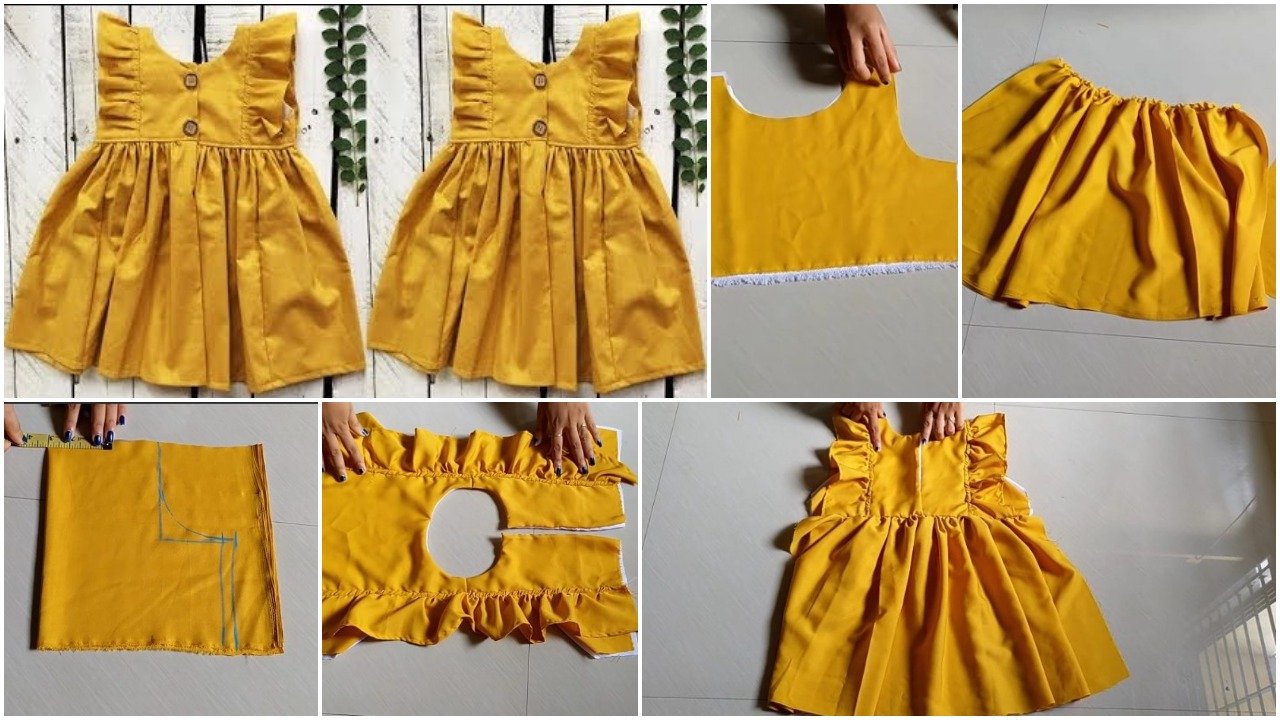 one year baby frock design