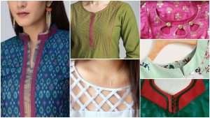 Fashionable kurti neck design
