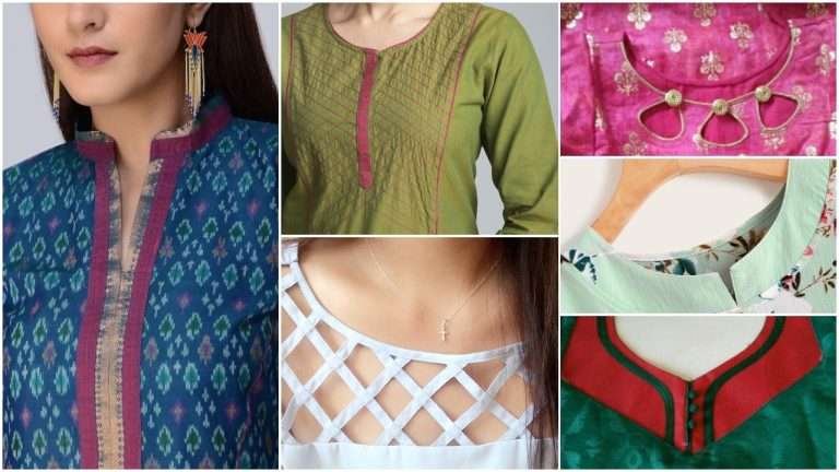 Fashionable kurti neck design
