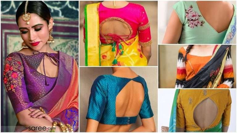 New latest back neck blouse designs catalogue