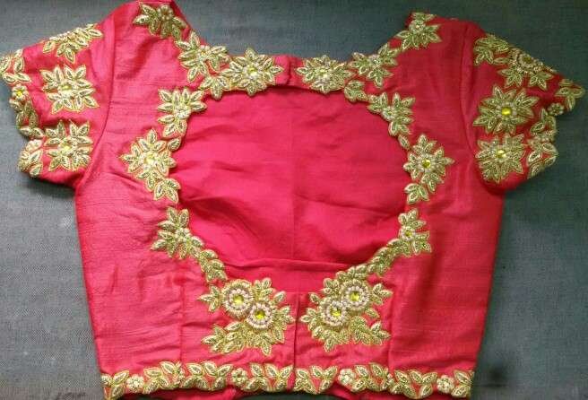New sari blouse neck