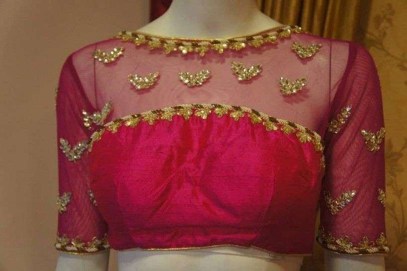 New sari blouse neck