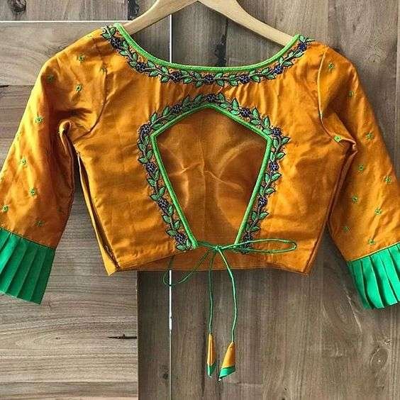 New sari blouse neck