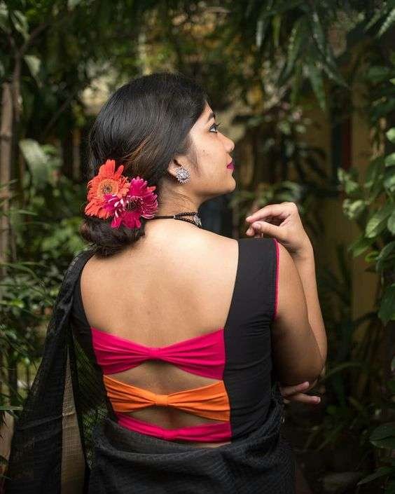 New sari blouse neck