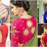 Cut out saree blouse designs