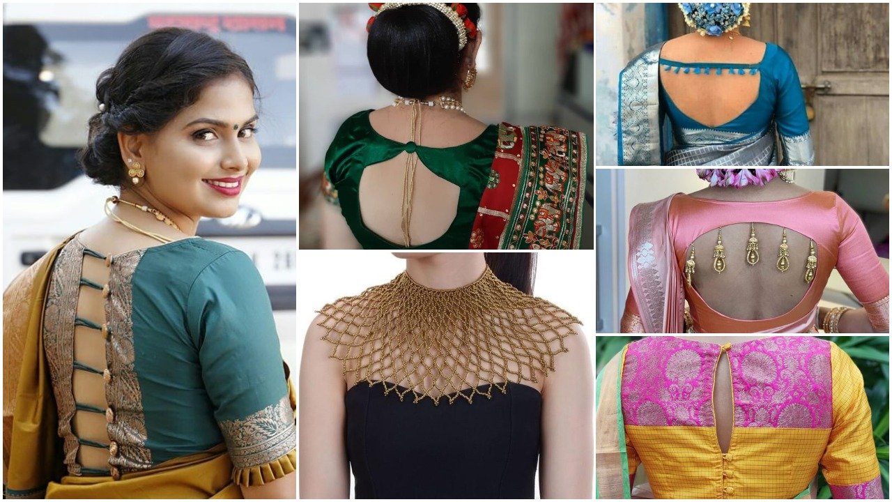 Evergreen and trendy saree blouse design - Simple Craft Idea