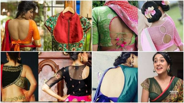 Latest blouse designs for designer sarees