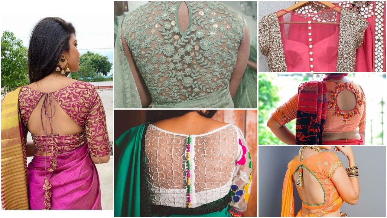 Designer Blouse Back Neck Designs For Stylish Look Simple Craft Ideas