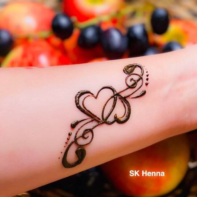Henna Heart Tattoo Designs For Valentine S Day Simple Craft Ideas