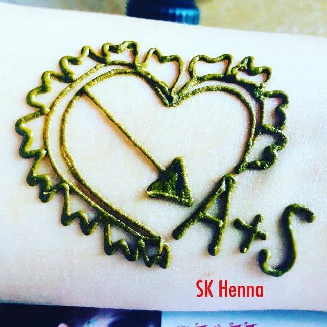 Henna Heart Tattoo