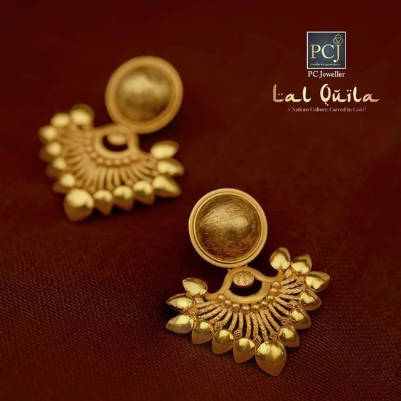 gold latkan earrings