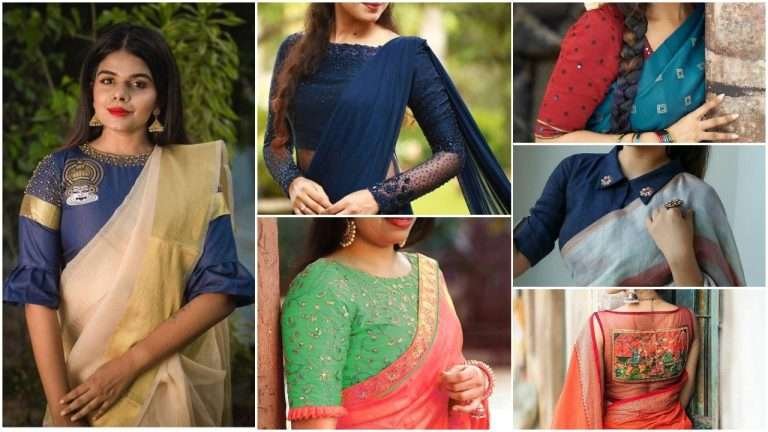 Latest back net blouse designs