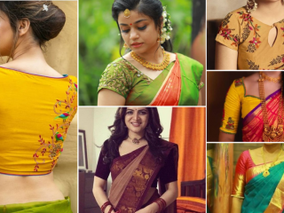 designer saree blouse