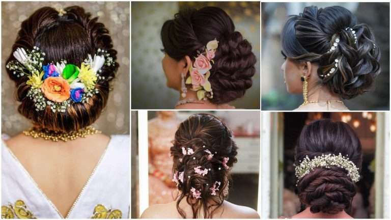 Stunning bridal bun hairstyles for reception
