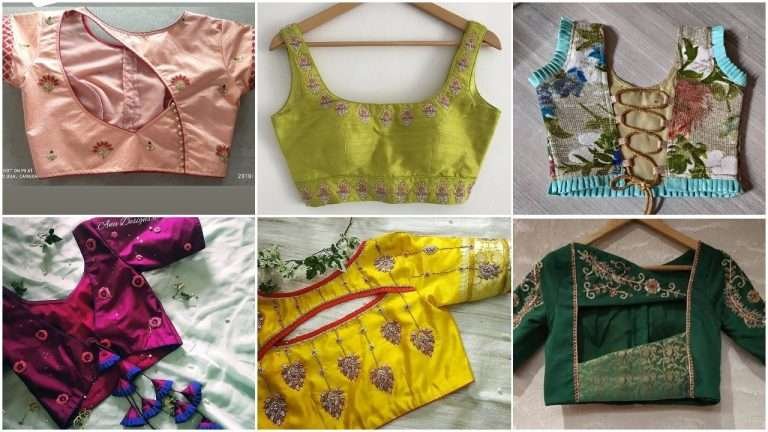 Latest blouse designs neck photos