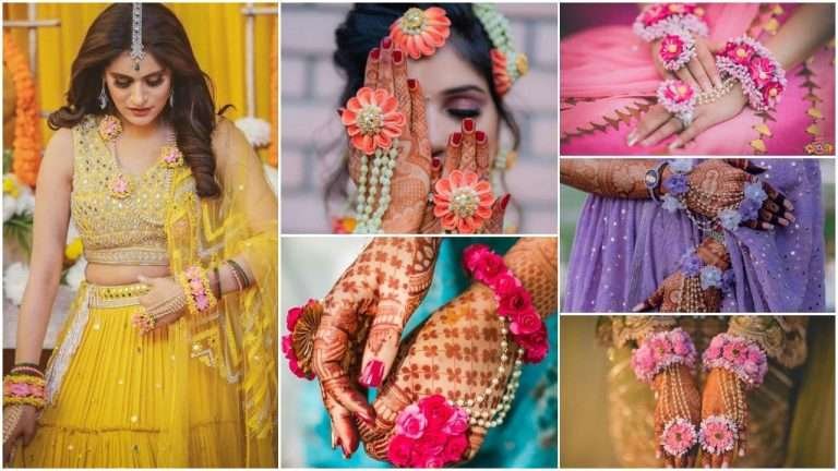 Floral hathphool jewellery designs for weddings