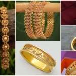 Gold Bangle with Unique Design