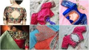 Latest blouse designs neck photos