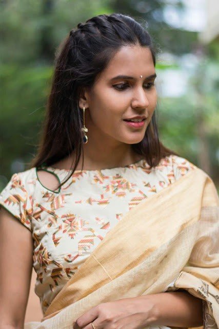 Printed Saree Blouse