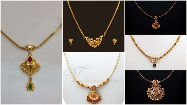 Latest light weight gold necklace designs