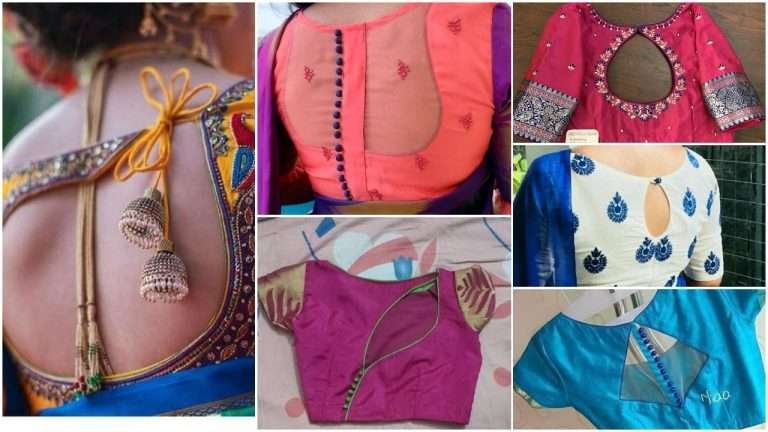 Latest blouse back and front design