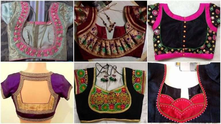 Latest patch work blouse designs
