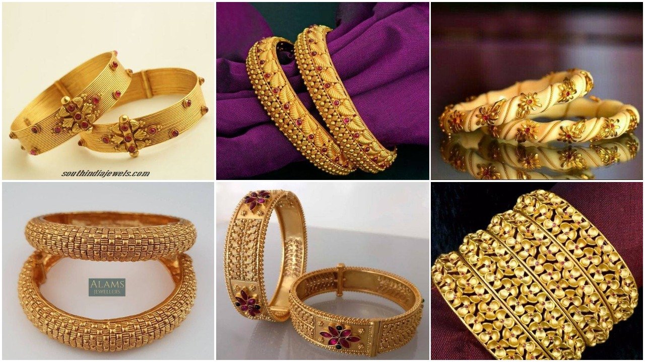 latest gold bangle designs