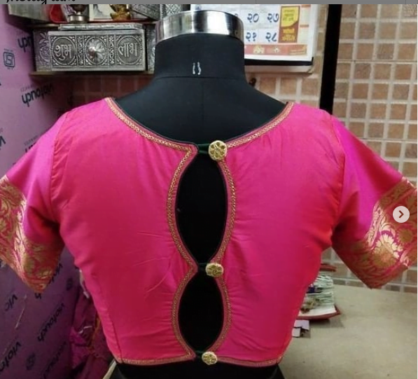 Latest blouse backneck design