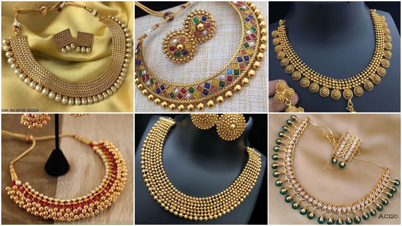 gold necklace images