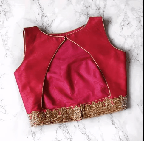 Beautiful red blouse neck designs ideas – Simple Craft Idea