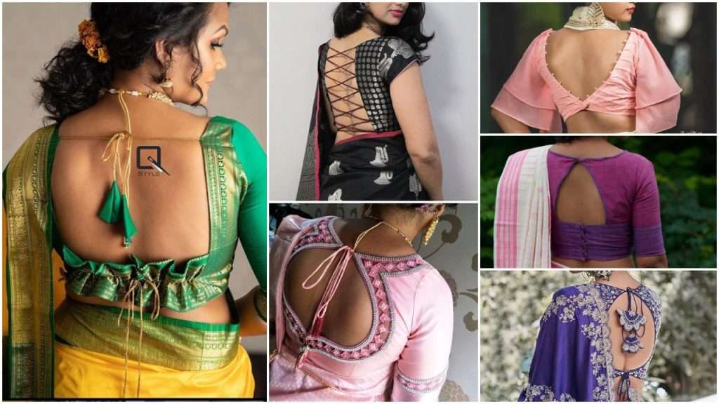 blouse back neck designs