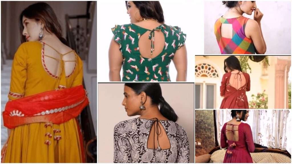 Kurti back neck design