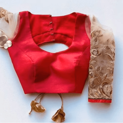 Beautiful red blouse neck designs ideas – Simple Craft Idea