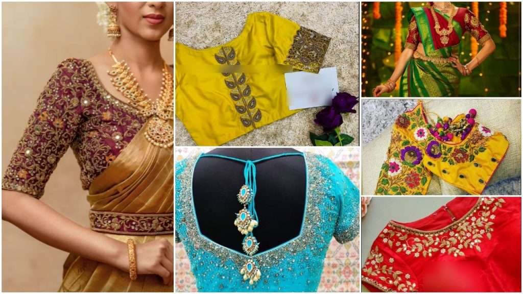 Heavy work blouse design