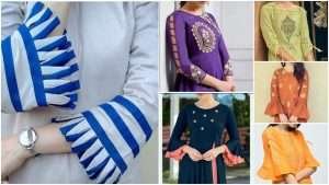 Beautiful and trendy sleeve design for kurti
