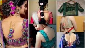 Trendy blouse back neck design