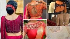 Amazing designer blouse design for saree!