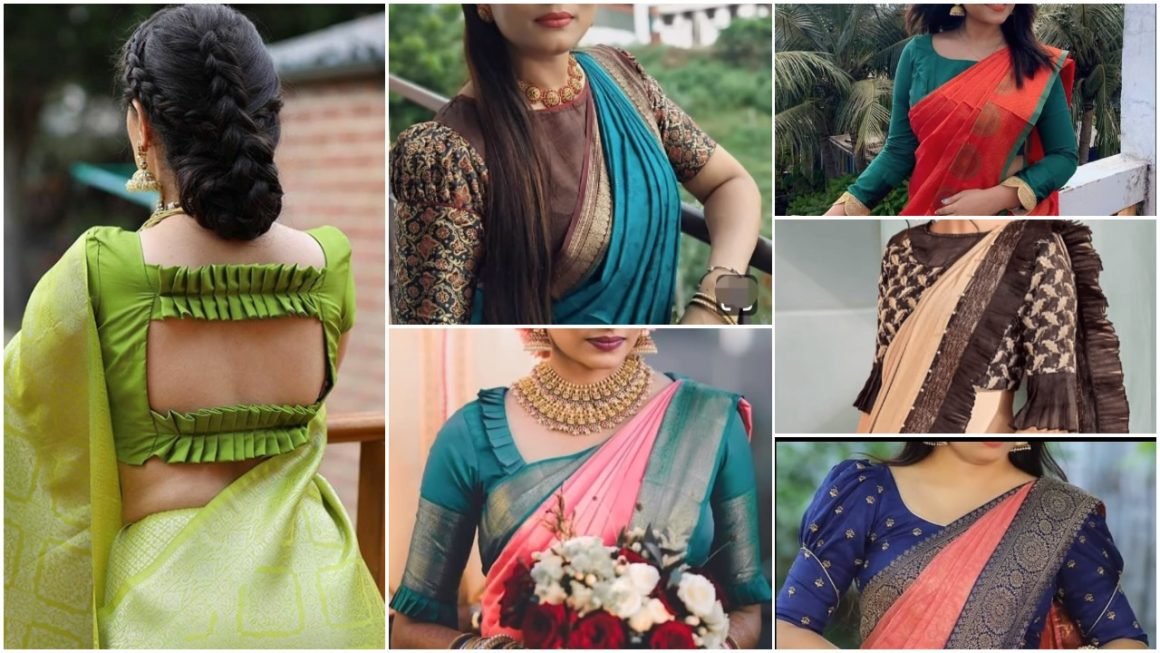 Beautiful sari blouse designs - Simple Craft Idea