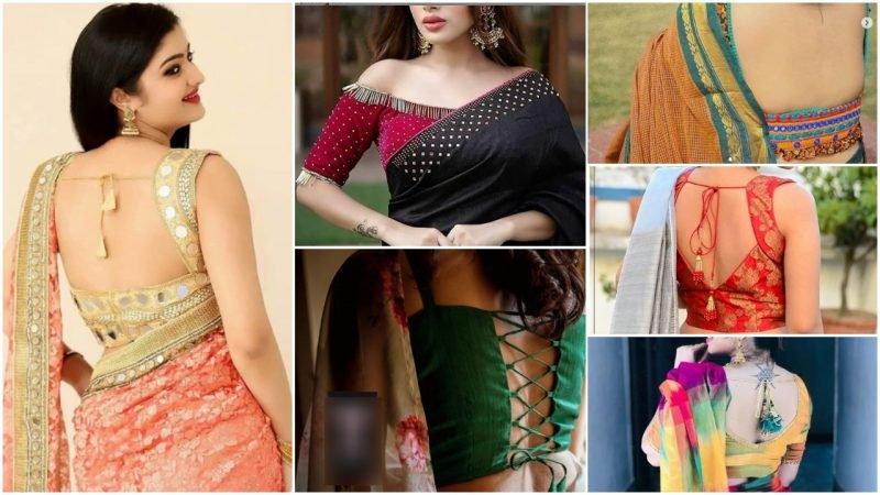 15 Best ruffle sleeves and bell sleeves saree blouse designs - Simple ...