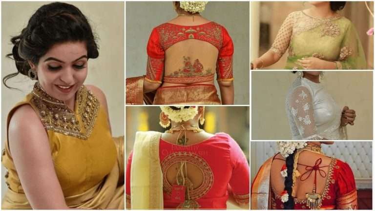 Stylish designer blouse design