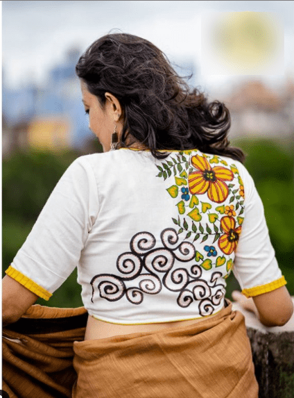 Handloom blouse design