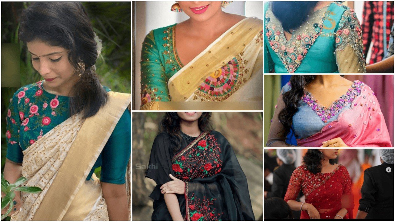 saree blouse pattern