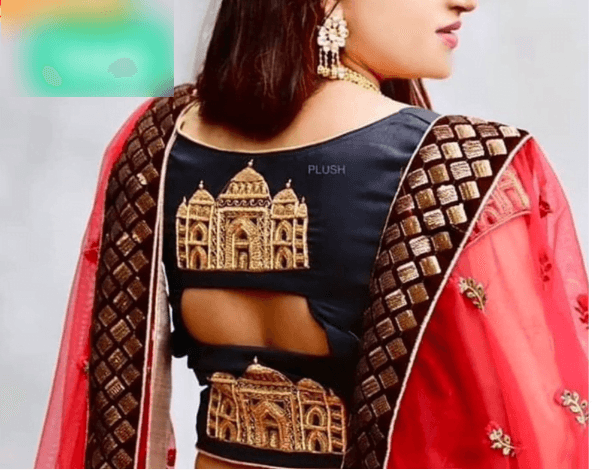 Very beautiful blouse neck design in very easy way - Simple Craft Idea