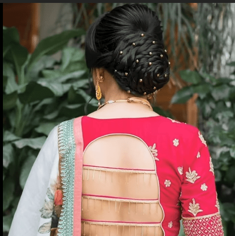 Trendy blouse back neck designs for silk sarees - Simple Craft Idea