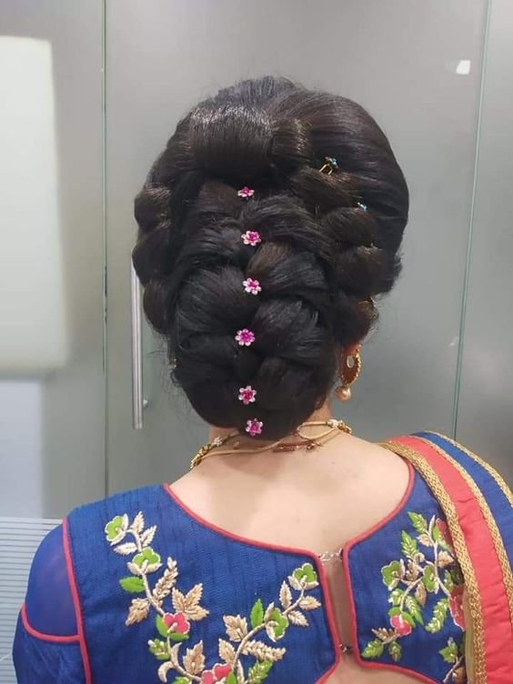 Indian wedding and reception hairstyle - Simple Craft Ideas
