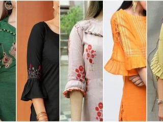 Latest sleeves designs for kurti 2020