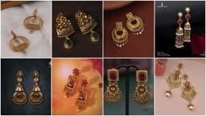 Gold earring design
