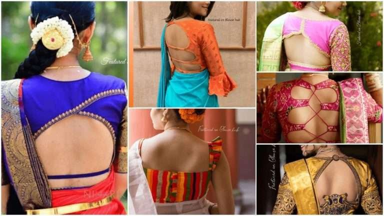 Stylish blouse back neck