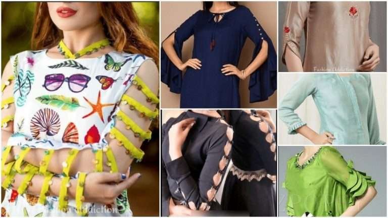 Beautiful and trendy sleeve design for kurtis