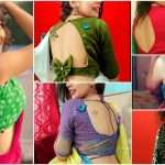 Simple back neck designs for blouse